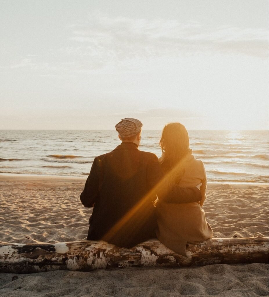 white modern romantic couple photo collage 1